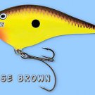 Rapala Chartreuse Brown (DTSS CTB) Thug Fishing Lure with VMC SureSet Hooks