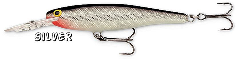 NEW Balsa Wood Rapala 3-1/2" Silver Deep Running Minnow Rap MR09-S Fishing Lure