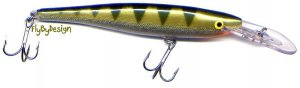 Rapala "Deep Runner" Yellow PERCH Minnow Rap (MR09-YP) Fishing Lure