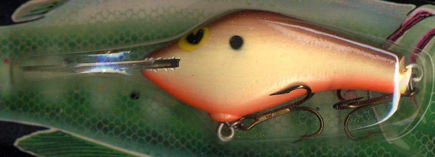Vintage POE'S SUPER CEDAR Brown with Hot Belly 342 Lure