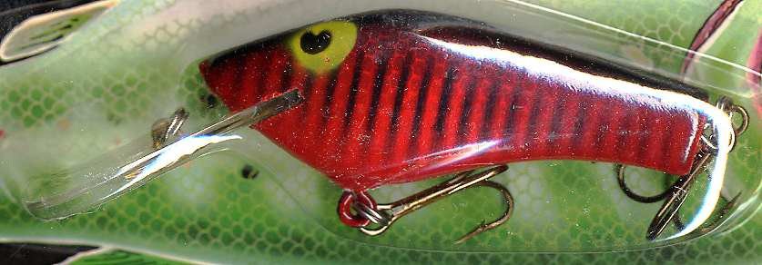 Vintage (1987) POE'S SUPER CEDAR Red/Black Crawdad Lure