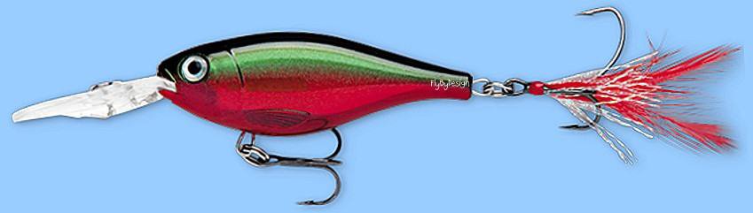 Rapala X-RAP Shad Red Crawdad (XRSSS08 RCW) NEW Fishing Lure with SureSet Hook