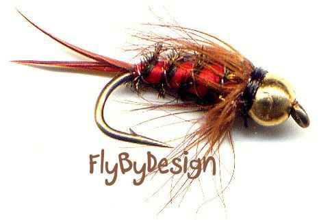 Bloody Mari Nymph Fly Fishing Flies - FREE Shipping Worldwide & Choice of Size