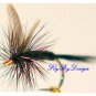 Black Gnat Dry Fly Fishing Flies - FREE Shipping Worldwide & Choice of Size