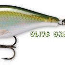 NEW Rapala X-RAP Olive Green Shad Suspending + Rattling 2-1/2" Slashbait Lure
