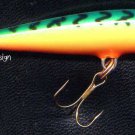 Vintage Rapala Fire Tiger 2" Floating Balsa Fishing Lure F5 FT wtih PAPERS