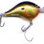 Vintage Gold Rapala Balsa Rattling Fishing Lure with VMC SureSet Hooks Dives 16'