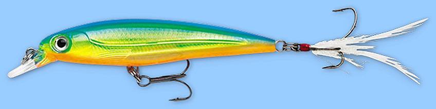 Rapala X-RAP Parrot (XRSS10 PRT) with VMC SureSet Hook Slashbait Fishing Lure