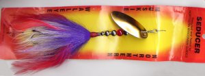Moore's Seducer Gold/Purple/Red/White Muskie/Pike Lure
