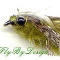 Olive Marabou Damsel Fly Nymphs - Choice of Size Twelve NEW Fly Fishing Flies