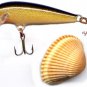 Rapala Gold Original Floating 2" Wounded-Minnow Fishing Lure F5 G with Papers