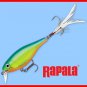 Rapala X-RAP Parrot (XRSHSS08 PRT) Shallow Shad Fishing Lure w/ VMC SureSet Hook