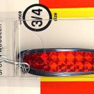 Luhr-Jensen Krocodile "Chrome RED Prism Lite" Spoons