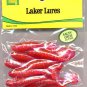 Laker 2-1/2" Red/Pink Paddle Tail Soft Grubs (10 Pack)