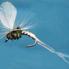 Light Blue Dun Klinkhamer Fly Fishing Flies -Twelve Premium Flies Choice of Size