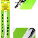 Stranded 100 Lb Test Titanium 12" Leader - Ball Bearing Swivel & Stainless Snap