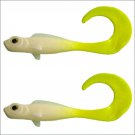 Berkley Saltwater PowerBait 4" White Chart Minnow Grub