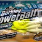 Berkley Saltwater PowerBait 4" White Chart Minnow Grub