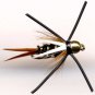 Bead Head Rubber Leg Prince Nymph - Twelve NEW Fly Fishing Flies Choice of Size