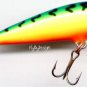 Vintage Rapala 3-1/2" Sinking 7/16 oz Count Down FireTiger Lure with Papers