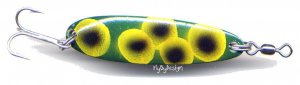 Luhr-Jensen Krocodile Frog Wobbler Spoons Lures