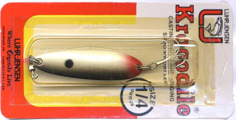 Luhr-Jensen Krocodile Silver Shad 1/4 oz Wobbler Spoon