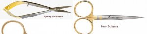 Dr Slick Gold Loop Scissors - Choice of Style & Size