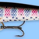 Rapala 3-1/2" F09-RT Original Floating Rainbow Trout Balsa Fishing Lure