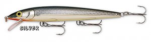 NEW Rapala SILVER Husky Jerk Rattling Suspending Fishing Lure (HJ10 S)