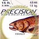 Cortland 6x Precision 15 Ft Tapered Fly Fishing Leader