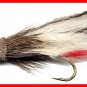 White Marabou Muddler Fly Fishing Flies - Twelve Flies in Size of Your Choice