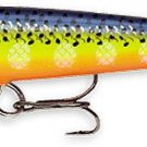NEW Rapala F07 Hot Steel 2.75" Floating Balsa Wounded Minnow Action Fishing Lure