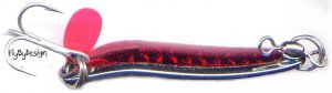 Luhr-Jensen Krocodile H-Chrome Fire Red Spoon
