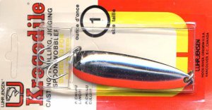 Luhr-Jensen Krocodile Chrome Fire Stripe Spoons