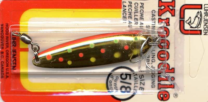 Luhr-Jensen Krocodile Brass/Bikini Wobble Spoon