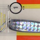 Luhr-Jensen Krocodile Chrome Silver Prism Wobbler Spoon