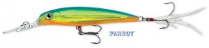Rapala PARROT X-RAP (XRDSS08 PRT) NEW Suspending SureSet Hook Deep Diving Lure
