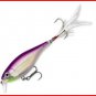 Rapala X-RAP Shallow Shad Purple Albino Lure (XRSHSS08 PA) with VMC SureSet Hook