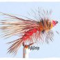 Fire Orange Stimulator Fly Fishing Flies - Twelve Premium Flies Choice of Size