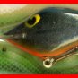 Vintage POE'S SUPER CEDAR Green/Orange Crawdad 337 Lure