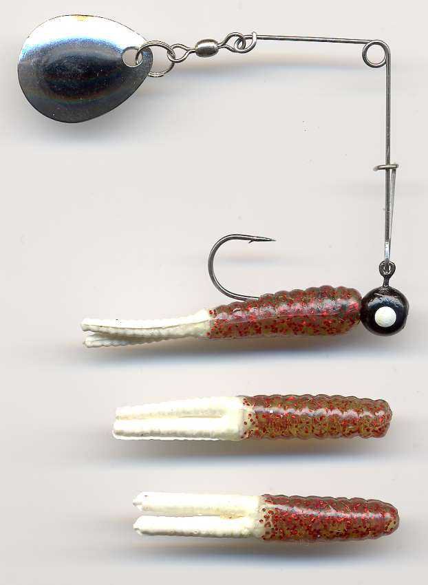 Berkley Johnson Red & White Beetle Spin 1/8 oz Baits