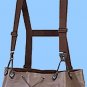 Pro Line Brown Wader Suspenders Quick Release & Adjustable with "H" Back Straps