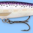 Rapala 3-1/2" Purpledescent Minnow Rap Balsa Fishing Lure (MR09 PD)