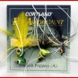Cortland Small Panfish Poppers 3 Assorted Rubber Leg Fly Fishing Flies (Group A)