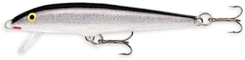 Rapala Silver F05 S Original Floating 2" Balsa Lure with Wounded Minnow Action!