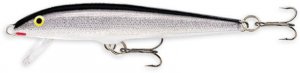 Rapala Silver F05 S Original Floating 2" Balsa Lure with Wounded Minnow Action!