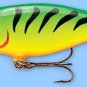 Rapala FireTiger Shad Rap Balsa Hardbait Deep Diving Fishing Lure (SR07 FT)