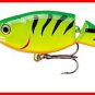 Rapala Jointed, Rattling, Suspending FireTiger Shad Rap Fishing Lure (JSR07-FT)
