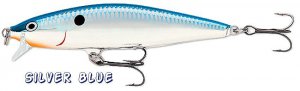 NEW Rapala Silver Blue Balsa Flat Rap (flat-sided) Crankbait Lure - FLR08 SB