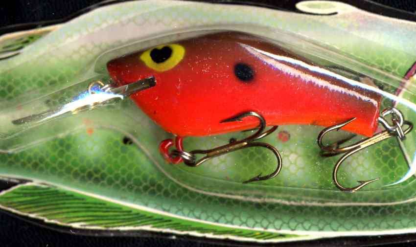 Vintage (1987) POE'S SUPER CEDAR Red Hot Belly Lure 243